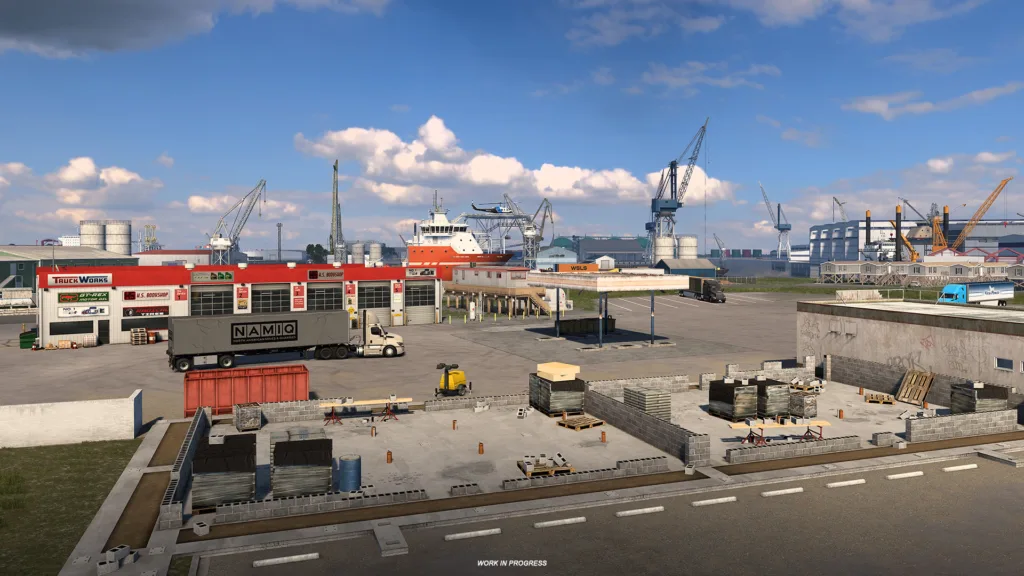 American Truck Simulator Louisiana: Port Fourchon gas station