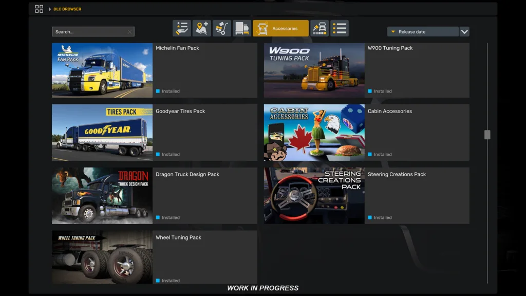 American Truck Simulator DLC Browser