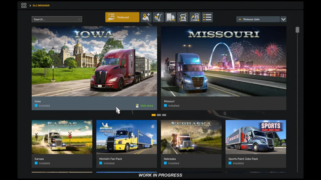 American Truck Simulator DLC Browser