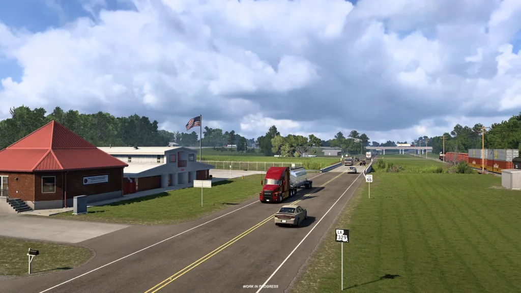 American Truck Simulator Louisiana DLC New Iberia