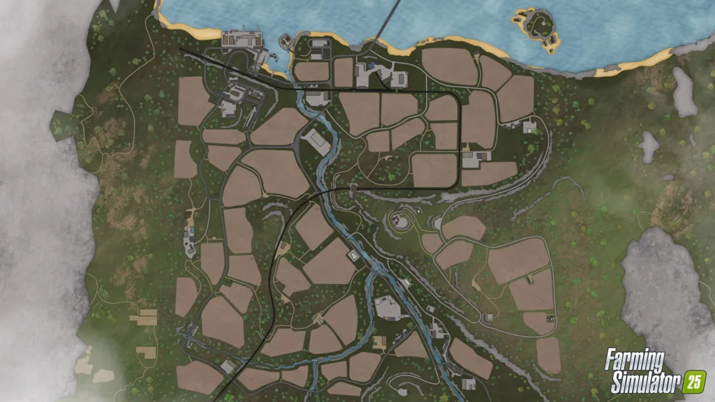 Farming Simulator 25 Highlands Fishing Map Overview