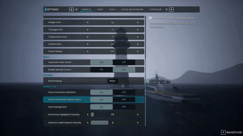 Ships At Sea Interaction System