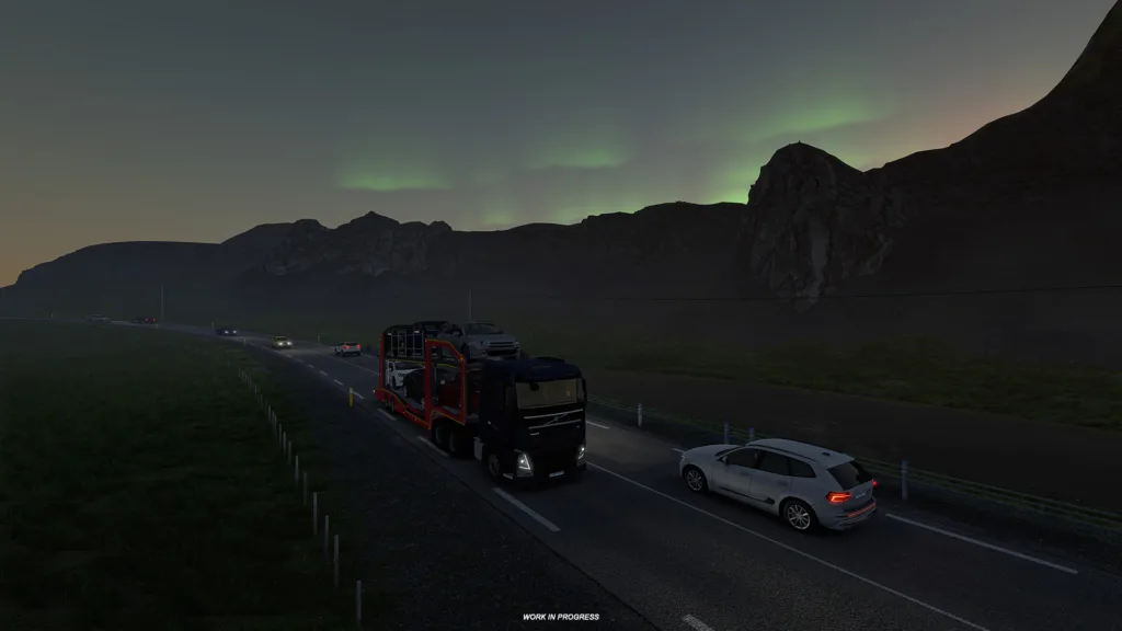 Euro Truck Simulator 2 Aurora Borealis/Northen Lights